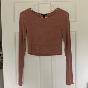Cropped long sleeve tee